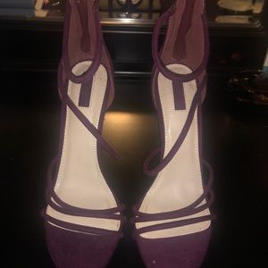 burgundy maroon and gold forever 21 high heels